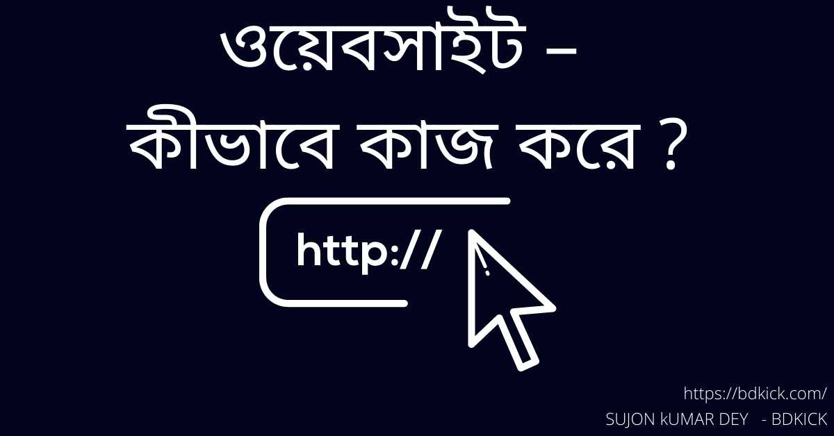 ওয়েবসাইট – কীভাবে কাজ করে ?