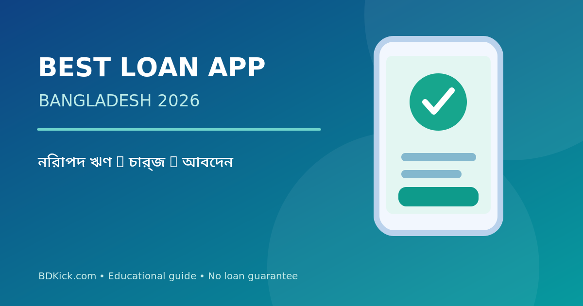 Best Loan App in Bangladesh 2026 digital loan safety guide